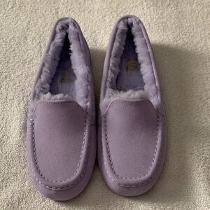 UGG Ansley Lavender Moccasin Slippers